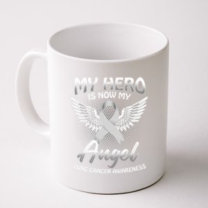 My Hero Is Now My Angel Lung Cancer Carcinoma Tumor Cute Gift Coffee Mug