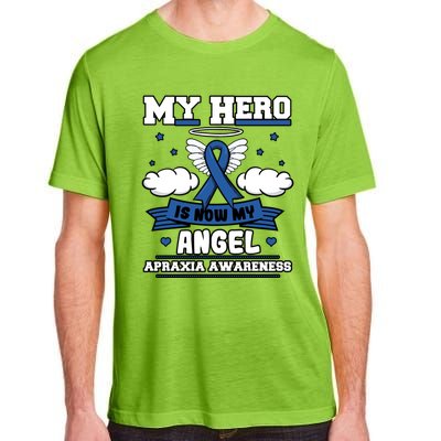 My Hero Is Now My Angel Apraxia Awareness Aos Buccofacial Gift Adult ChromaSoft Performance T-Shirt