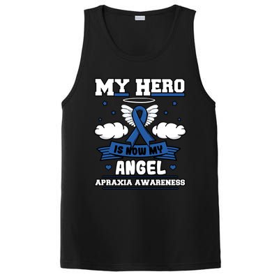 My Hero Is Now My Angel Apraxia Awareness Aos Buccofacial Gift PosiCharge Competitor Tank