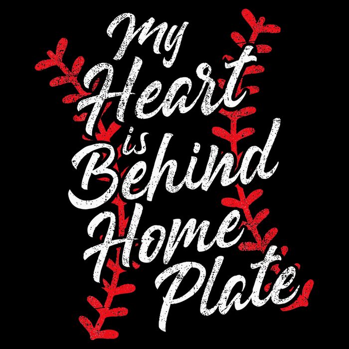 My Heart Is Behind Home Plate Baseball Laces Catcher Cute Cooling Performance Crew T-Shirt