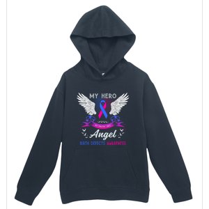 My Hero Is Now My Angel Birth Defects Awareness Month Funny Gift Urban Pullover Hoodie