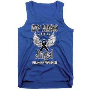 My Hero Is Now My Angel Melanoma Awareness Skin Cancer Gift Tank Top