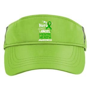 My Hero Is Now My Angel Tal Health Awareness Great Gift Adult Drive Performance Visor