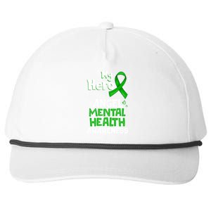 My Hero Is Now My Angel Tal Health Awareness Great Gift Snapback Five-Panel Rope Hat