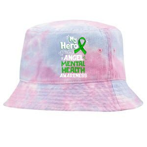 My Hero Is Now My Angel Tal Health Awareness Great Gift Tie-Dyed Bucket Hat