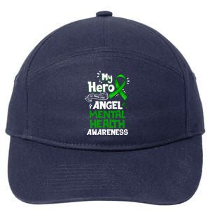 My Hero Is Now My Angel Tal Health Awareness Great Gift 7-Panel Snapback Hat