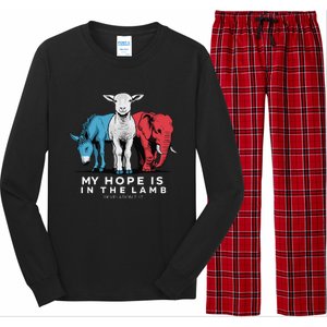 My Hope Is In The Lamb Christian God Jesus Long Sleeve Pajama Set