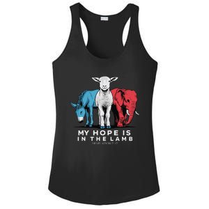 My Hope Is In The Lamb Christian God Jesus Ladies PosiCharge Competitor Racerback Tank