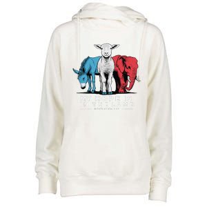 My Hope Is In The Lamb Christian God Jesus Womens Funnel Neck Pullover Hood