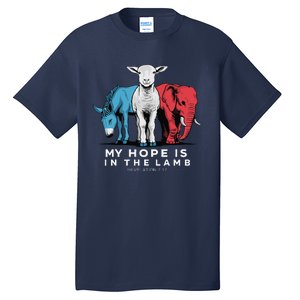 My Hope Is In The Lamb Christian God Jesus Tall T-Shirt