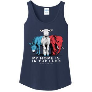 My Hope Is In The Lamb Christian God Jesus Ladies Essential Tank