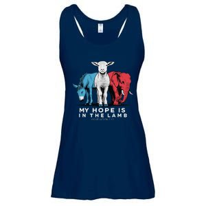 My Hope Is In The Lamb Christian God Jesus Ladies Essential Flowy Tank