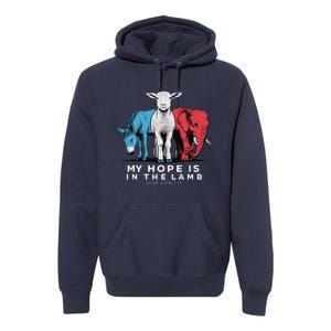 My Hope Is In The Lamb Christian God Jesus Premium Hoodie