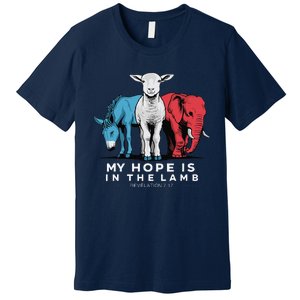 My Hope Is In The Lamb Christian God Jesus Premium T-Shirt