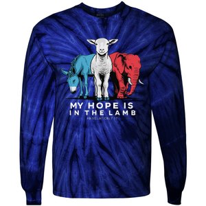 My Hope Is In The Lamb Christian God Jesus Tie-Dye Long Sleeve Shirt