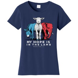 My Hope Is In The Lamb Christian God Jesus Women's T-Shirt