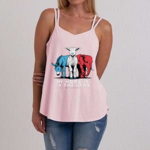 My Hope Is In The Lamb Christian God Jesus Women's Strappy Tank