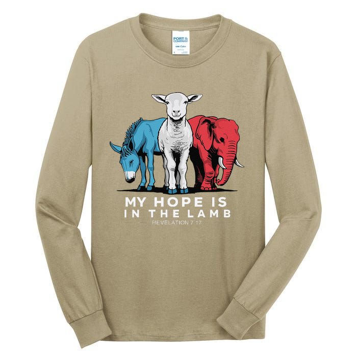 My Hope Is In The Lamb Christian God Jesus Tall Long Sleeve T-Shirt