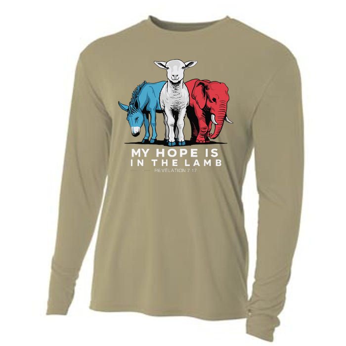 My Hope Is In The Lamb Christian God Jesus Cooling Performance Long Sleeve Crew