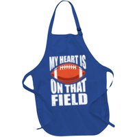 My Heart Is On That Field American Football Mom Dad Meaningful Gift Apron