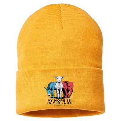My Hope Is In The Lamb Sustainable Knit Beanie