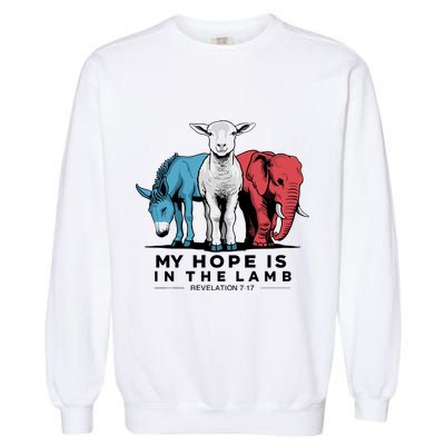 My Hope Is In The Lamb Garment-Dyed Sweatshirt