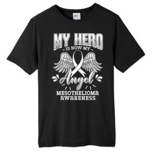 My Hero Is Now My Angel Mesothelioma Warrior Mesothelium Gift Tall Fusion ChromaSoft Performance T-Shirt