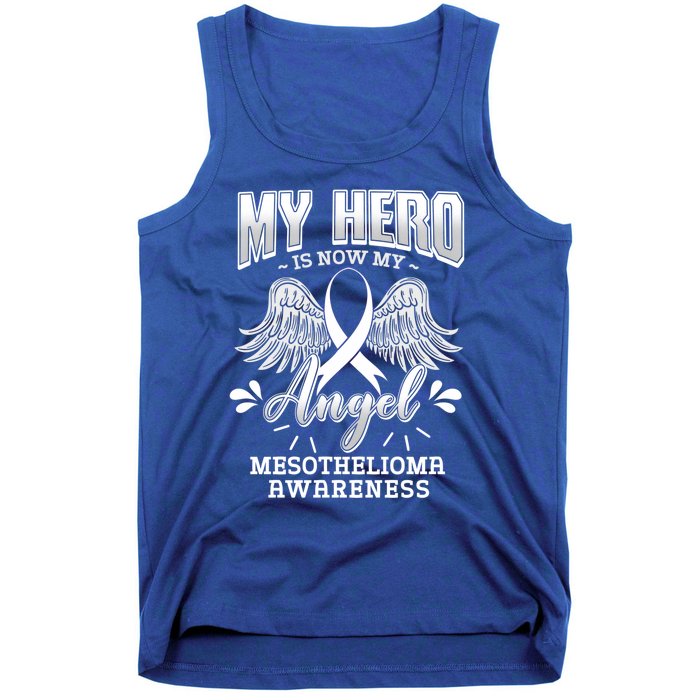 My Hero Is Now My Angel Mesothelioma Warrior Mesothelium Gift Tank Top