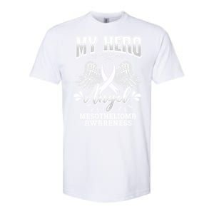 My Hero Is Now My Angel Mesothelioma Warrior Mesothelium Gift Softstyle CVC T-Shirt