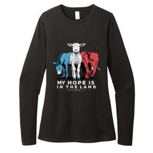 My Hope Is In The Lamb Womens CVC Long Sleeve Shirt