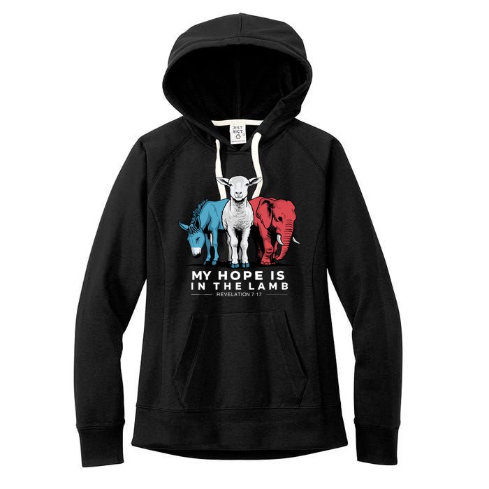 My Hope Is In The Lamb Women's Fleece Hoodie