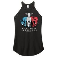 My Hope Is In The Lamb Women's Perfect Tri Rocker Tank