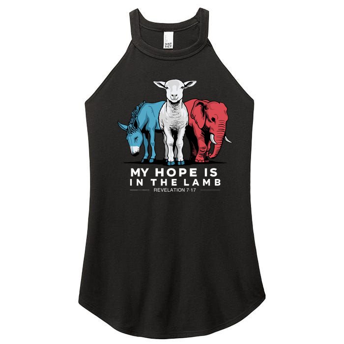 My Hope Is In The Lamb Women's Perfect Tri Rocker Tank