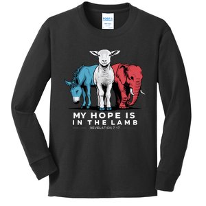 My Hope Is In The Lamb Kids Long Sleeve Shirt