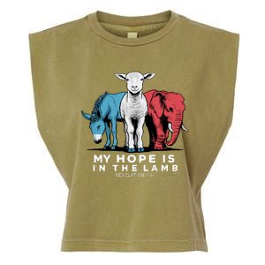 My Hope Is In The Lamb Garment-Dyed Women's Muscle Tee