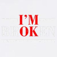 Mental Health I'm Ok I'm Broken Invisible Garment-Dyed Sweatshirt