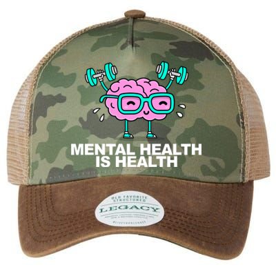 Mental Health Is Health Brain Workout Legacy Tie Dye Trucker Hat