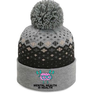 Mental Health Is Health Brain Workout The Baniff Cuffed Pom Beanie