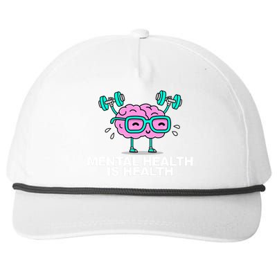 Mental Health Is Health Brain Workout Snapback Five-Panel Rope Hat