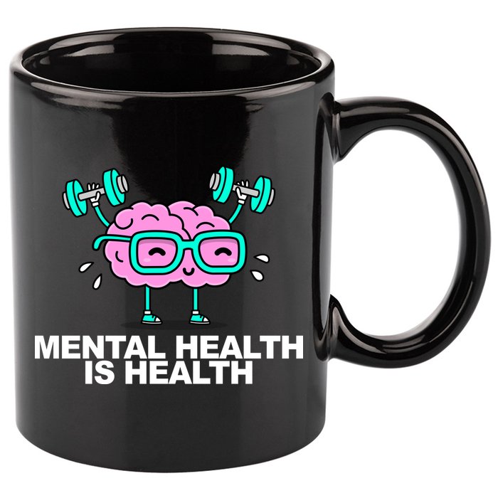 Mental Health Is Health Brain Workout 11oz C Handle Ceramic Mug