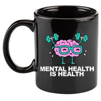 Mental Health Is Health Brain Workout 11oz C Handle Ceramic Mug