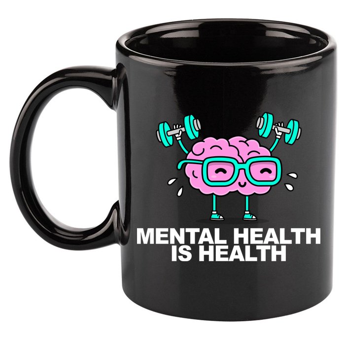 Mental Health Is Health Brain Workout 11oz C Handle Ceramic Mug