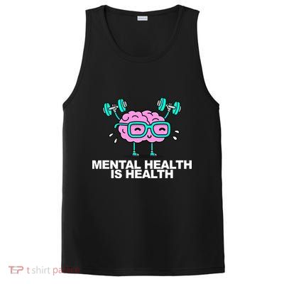 Mental Health Is Health Brain Workout PosiCharge Competitor Tank