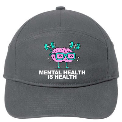 Mental Health Is Health Brain Workout 7-Panel Snapback Hat