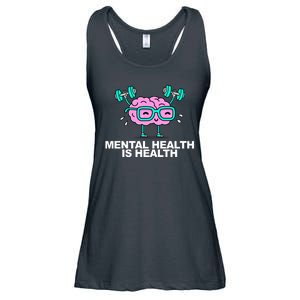 Mental Health Is Health Brain Workout Ladies Essential Flowy Tank