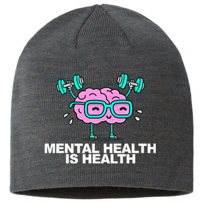 Mental Health Is Health Brain Workout Sustainable Beanie