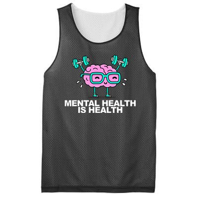 Mental Health Is Health Brain Workout Mesh Reversible Basketball Jersey Tank