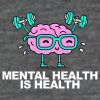 Mental Health Is Health Brain Workout Poster