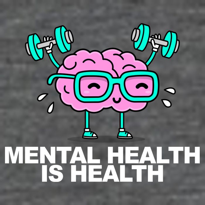 Mental Health Is Health Brain Workout Poster