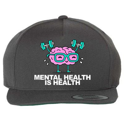 Mental Health Is Health Brain Workout Wool Snapback Cap
